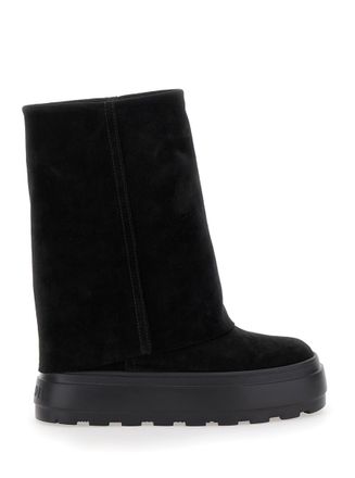 Casadei Black Platform Boots