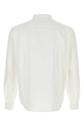 Prada Mens White Oxford Shirt Bianco Co-Trochusniloticus Camicie
