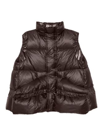sacai Gilet trapuntato - Marrone
