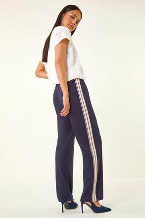 Roman Side Stripe Ponte Trouser