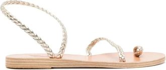 Ancient Greek Sandals Eleftheria Sandal - Dames - Sandalen - Grijs - 40 EU - Leer - Schoenen