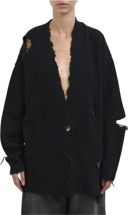 Haikure Cardigan Courtny in Lana - Dames - Vesten - Zwart - XS - Wol - Truien & Vesten