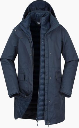 Mountain Warehouse Womens Mountain Warehouse Womens/Ladies Rain On 3 in 1 Waterproof Jacket - Blue - Size: 14