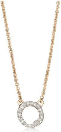 Monica Vinader Riva Diamond Circle Pendant Necklace in Gold/Diamonds at Nordstrom Rack
