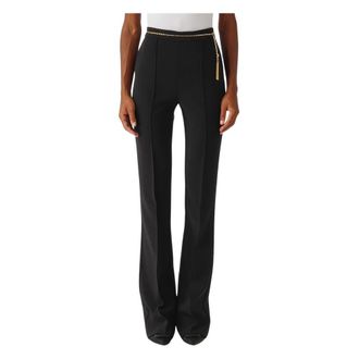 Elisabetta Franchi Mujer, Pantalones, Negro, Talla: L