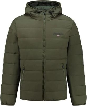 Napapijri Gewatteerde Jas met Capuchon Eggen - Heren - Winterjassen - Groen - 2XL - Jassen