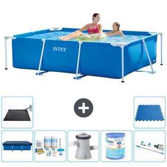 Intex Piscina Con Estructura Rectangular - 220x150x60 Cm - 7-piezas S40040