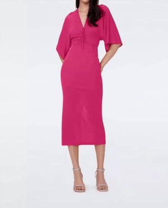 Diane Von F&uuml;rstenberg Valerie Dress In Berry Pink