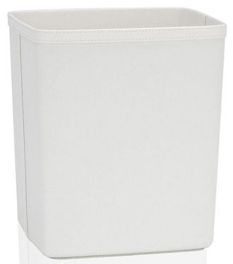Andrea House Papierkorb Lorry aus hochwertigem Kunstleder - Weiss