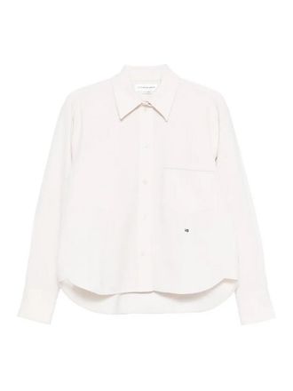 Victoria Beckham Cropped Long Sleeve Shirt