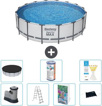Bestway Piscina Bestway Steel Pro Max Redonda - 488x122 Cm - 8-piezas S619