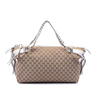Gucci Pre-owned Gucci Medium GG Canvas Bamboo Bar Tote Ladies 6Z7KPMCNXNLY6KJM