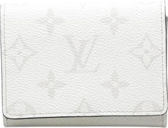 Louis Vuitton Pre-owned Wallets, female, White, Size: ONE SIZE Pre-owned Envelope Carte De Visite Taigarama Card Case