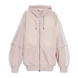 adidas Originals Adidas Originals, Zip-throughs, female, Pink, Size: XL Oversized Hoodie