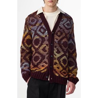 Nn.07 Viggo 60023 Wool Blend Cardigan in Wine Red at Nordstrom Rack, Size Xx-Large
