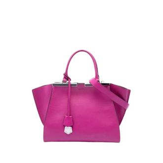 Fendi Pre-owned 3Jours Handbag - Dames - Pre-owned - Paars - Maat: ONE Size Leer