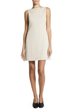 Theory Stripe Sleeveless Minidress in Oat Multi at Nordstrom Rack, Size 4