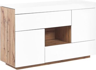 Beliani Aparador de 2 puertas escritorio blanco