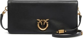 Pinko Cross Body Bags, female, Black, Size: ONE SIZE Love Bag Click Soft Horizontal