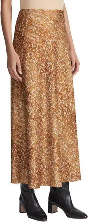 Lafayette 148 New York Bias Cut Flared Silk-Blend Maxi Skirt