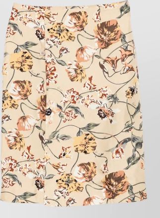 Kenzo silk floral print midi pencil skirt