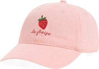 Treasure & Bond Embroidered Twill Baseball Cap in La Fraise at Nordstrom