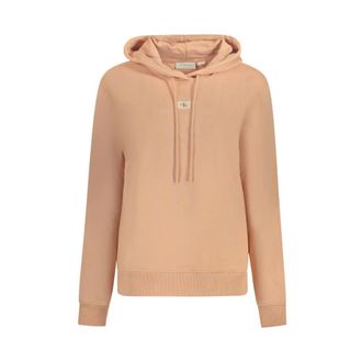 Calvin Klein Rosa Katoenen Trui - Dames - Hoodies - Roze - M - Katoen - Hoodies & sweatvesten