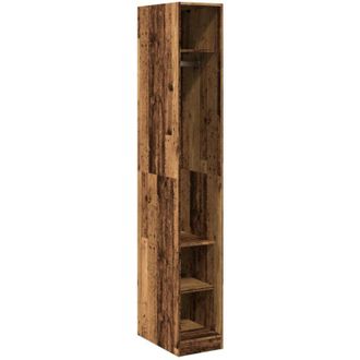 vidaXL Vidaxl - Armario De Madera De Ingenier&iacute;a Madera Envejecida 30x50x200 Cm