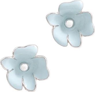 Kate Spade New York Golden Bloom Flower Studs Womens Earring Blue/Silver, Pearl