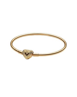 Pandora Moments 14K Rose Gold Plated Bangle Bracelet