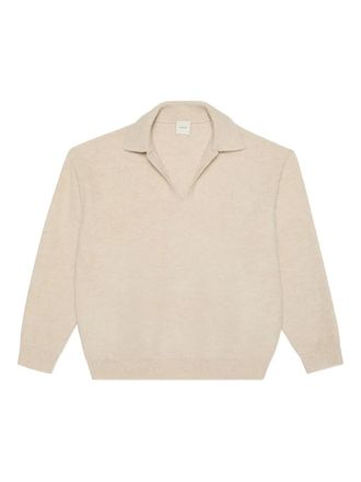 Calvin Klein collared T-shirt - men - Polyester/Alpaca/Wool/Elastane - M - Neutrals