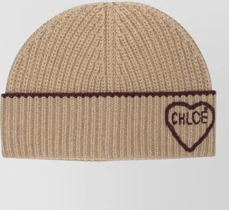 Chlo&eacute; cashmere wool beanie