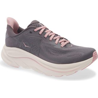 Hoka One One Clifton 10 Running Shoe in Galaxy /Dried Rose at Nordstrom, Size 10.5
