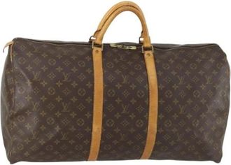 Louis Vuitton Pre-owned Weekend Bags, female, Brown, Size: ONE SIZE Pre-owned Canvas Weekend Bag