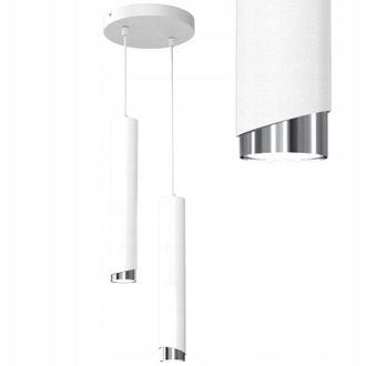 OEM Gratis. L&aacute;mpara Colgante De Tubo Gu10, Saliente, Blanco, Cromo, Ewilight Bevel