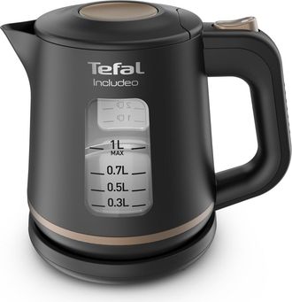 T-fal Includeo Ki5338 Tetera El&eacute;ctrica 1 L 2400 W Negro - Tefal