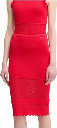 Gaud&igrave; Rok met festonrand - Dames - Kokerrokken - Rood - L - Rokken