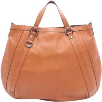 Gucci Pre-owned Handbags, female, Brown, Size: ONE SIZE Pre-owned Vintage Handbag