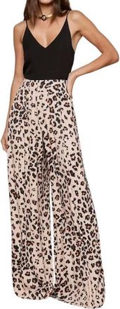 L'agence Nova Pleated Wide Leg Pant In Ikat