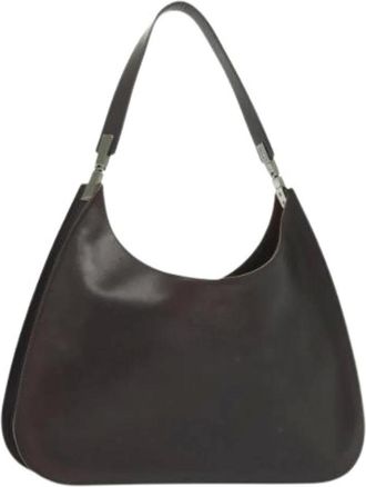 Gucci Pre-owned Shoulder Bags, female, Black, Size: ONE SIZE Pre-owned Leather Shoulder Bag