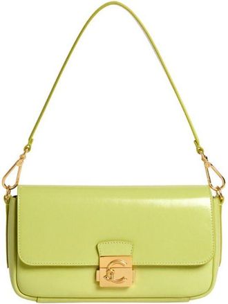 Coccinelle cross body bag C-Me Lock Shiny Smooth Handbag Leather Green Glow light green