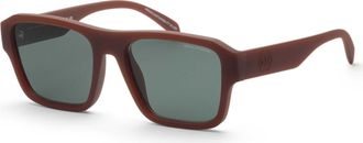 A|X Armani Exchange Mens 56 mm Brown Sunglasses