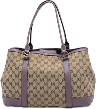 Gucci Pre-owned Tote Bags, female, Brown, Size: ONE SIZE Pre-owned Signature Tote Bag