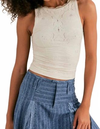 Free People Womens Flirty Flutters Tank Top In Clean Ivory