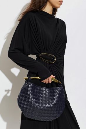 Bottega Veneta Sardine Bag, Womens, Navy Blue