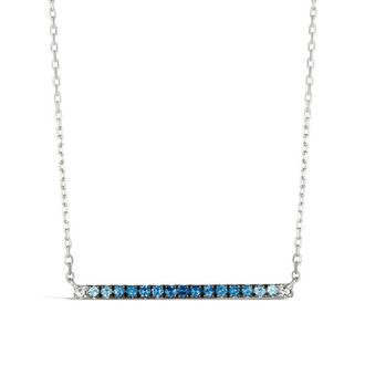 Le Vian Ladies Denim Ombre Necklaces set in 14K Vanilla Gold