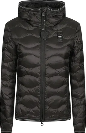 Blauer Lightweight Puffer Jacket With Horizontal Wave Stitching