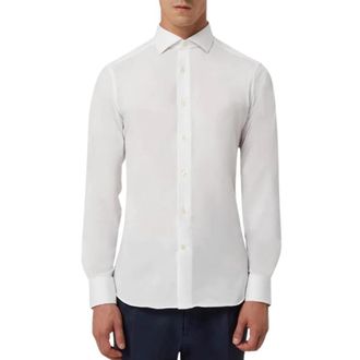 Traiano Camisa - Heren - Zakelijke Overhemden - Wit - L - Overhemden