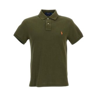 Polo Ralph Lauren Polo Shirts, male, Green, Size: XL Iconic Short-Sleeve Polo