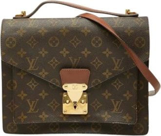 Louis Vuitton Pre-owned Handbags, female, Brown, Size: ONE SIZE Pre-owned Monceau 28 Handbag